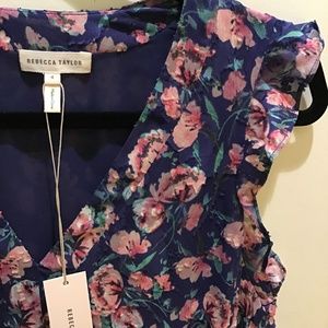 Rebecca Taylor Gorgeous Tea Rose Silk Dress